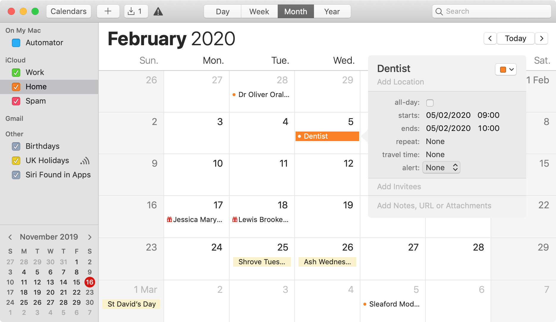 Calendar app for windows 10